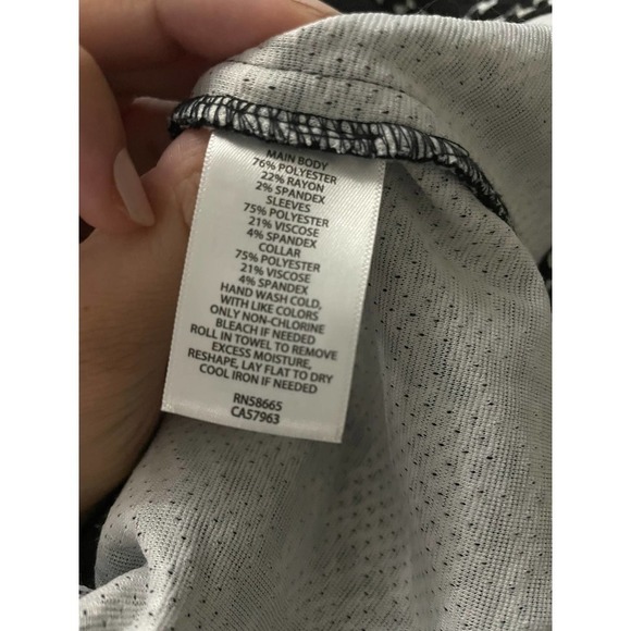 HALOGEN Houndstooth Check knit Moto Jacket in Black Ivory Plaid Size S NEW - Picture 4 of 5